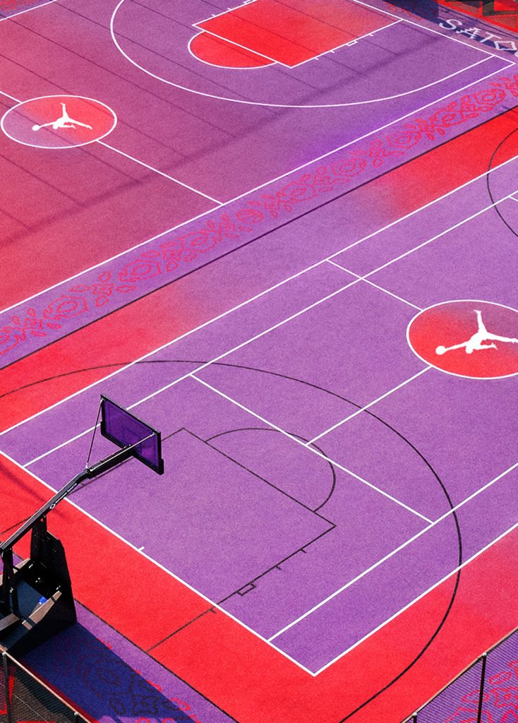 Basketball court in Berlin designed by Bahar Bambi for Jordan Brand